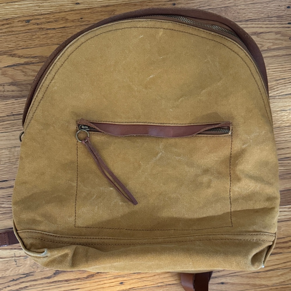 Madewell Brown Canvas Backpack